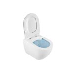 Pack Sanibold wall hung toilet with Rimflush and toilet seat