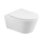 Urb.y 48 wall hung toilet with Rimflush and toilet seat
